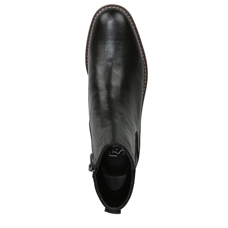 Franco Sarto Womens Marcus Flat Ankle Bootie Black Leather 7 M - Image 5